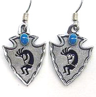 Dangle Earrings - Kokopelli